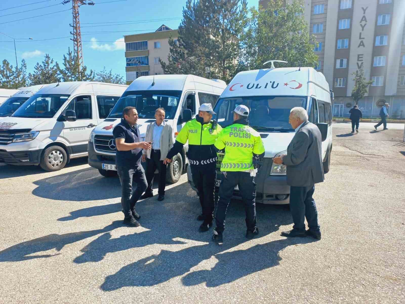 Oltu’da öğrenci servislerine denetim
