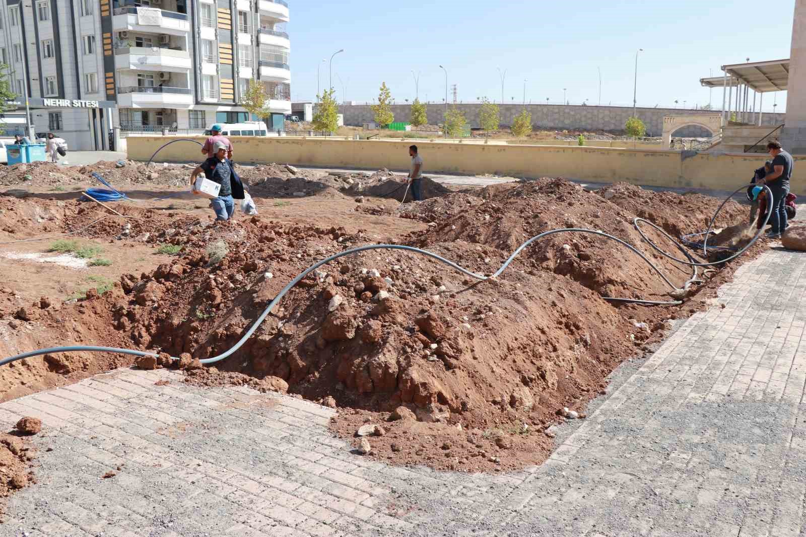 Haliliye’de yeşil alan çalışması
