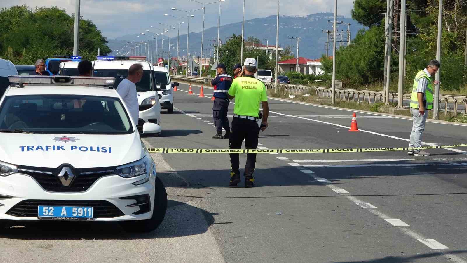 Ordu’da ‘dur’ ihtarına uymayan motosiklet sürücüsünün çarptığı astsubay şehit oldu
