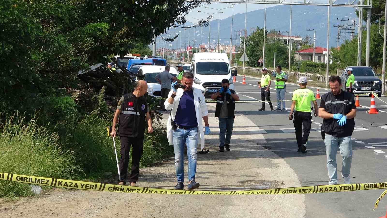 Ordu’da ‘dur’ ihtarına uymayan motosiklet sürücüsünün çarptığı astsubay şehit oldu
