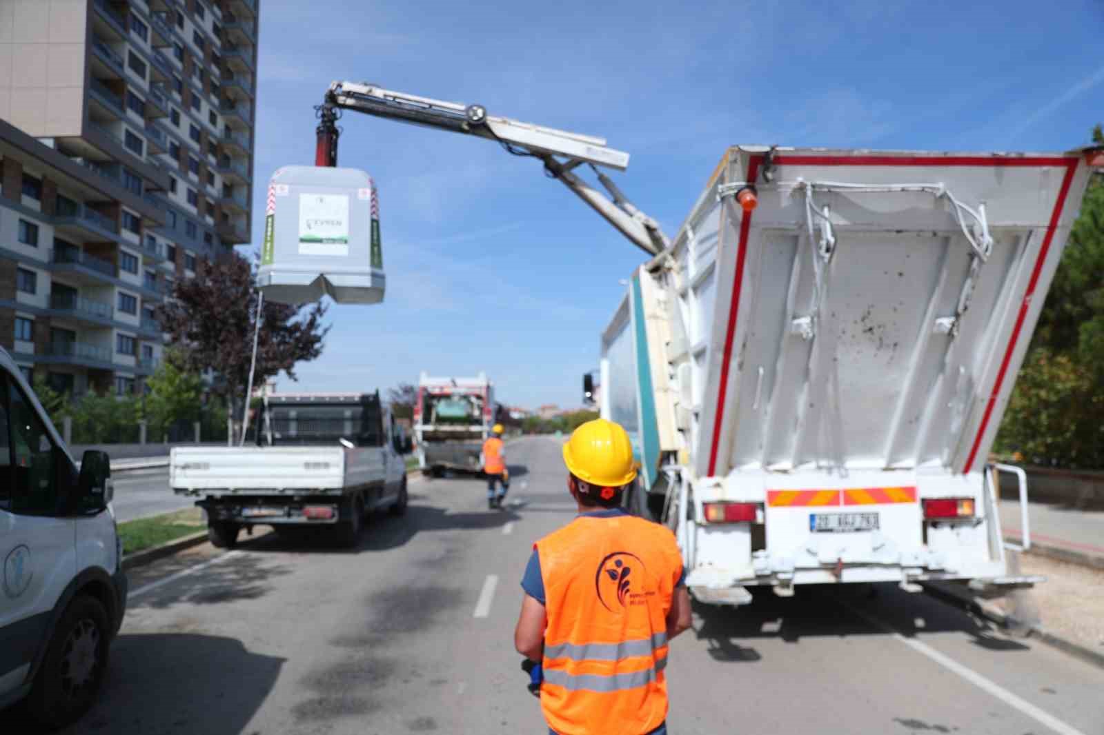 Merkezefendi’de atıklar yer üstü konteynerleriyle toplanacak
