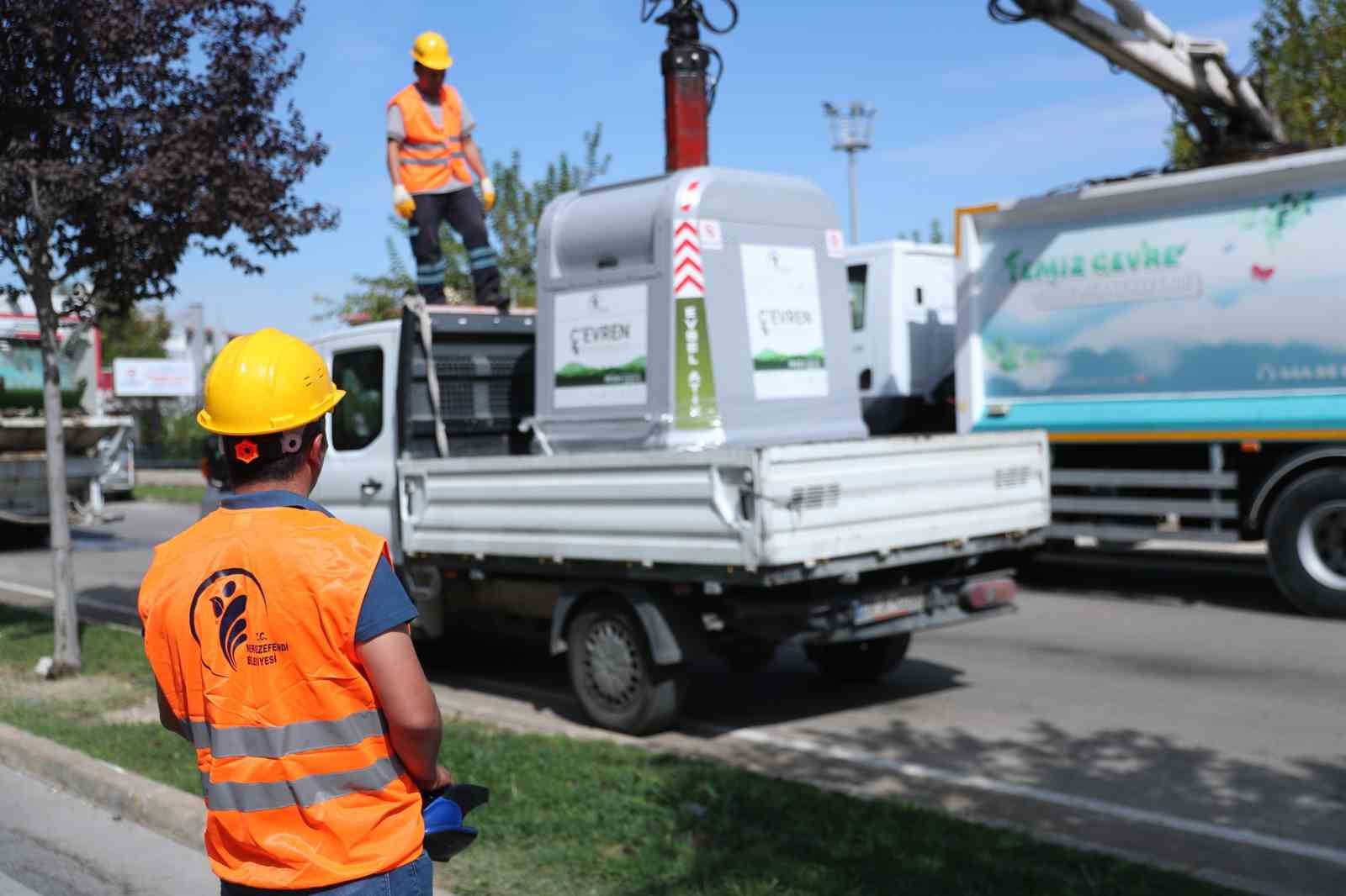 Merkezefendi’de atıklar yer üstü konteynerleriyle toplanacak
