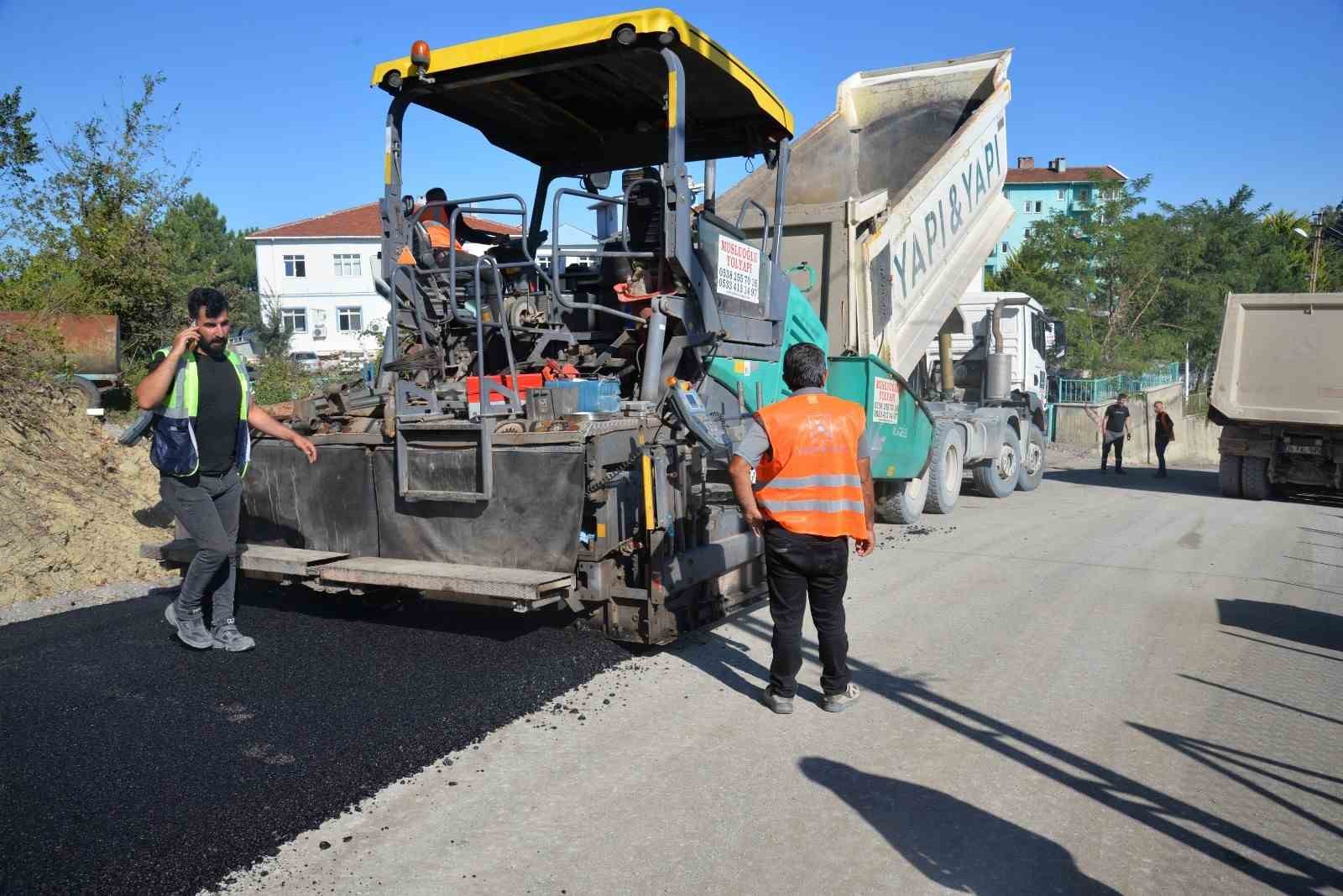 Türkeli’de sıcak asfalt çalışmaları
