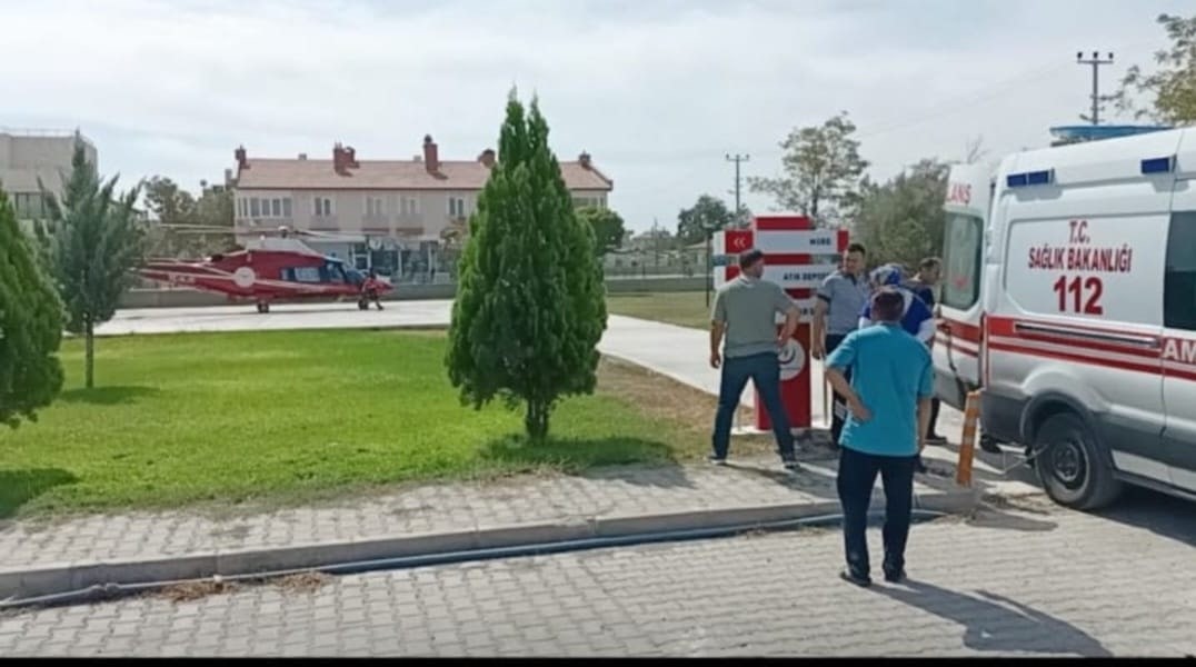 Konya’da hava ambulansı kalp krizi geçiren hasta için havalandı
