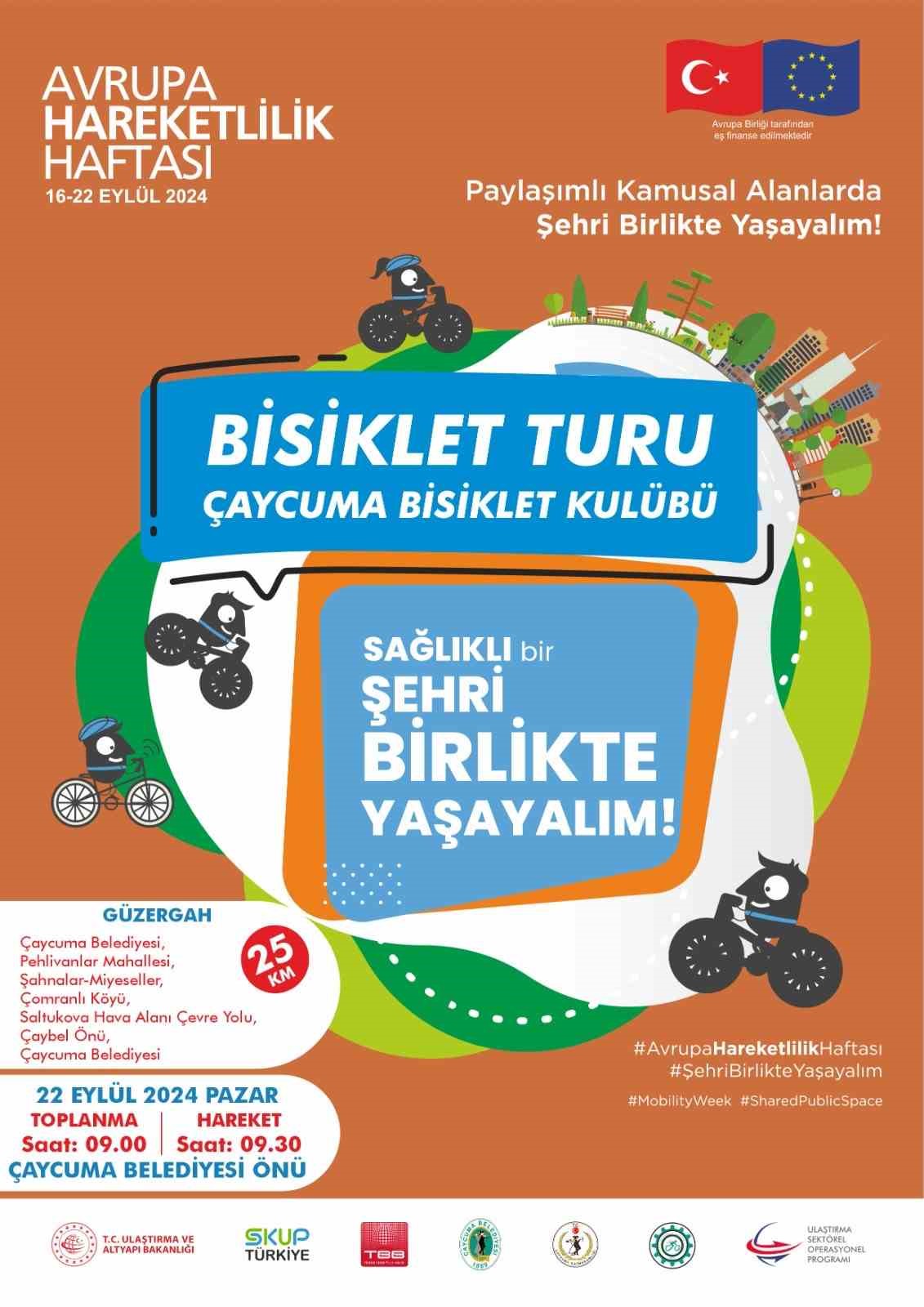 Çaycuma’da bisiklet turu düzenlenecek
