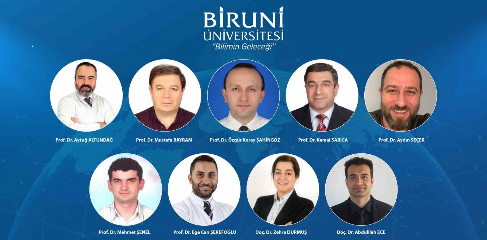 Biruni Üniversitesi’nden 9 akademisyen 