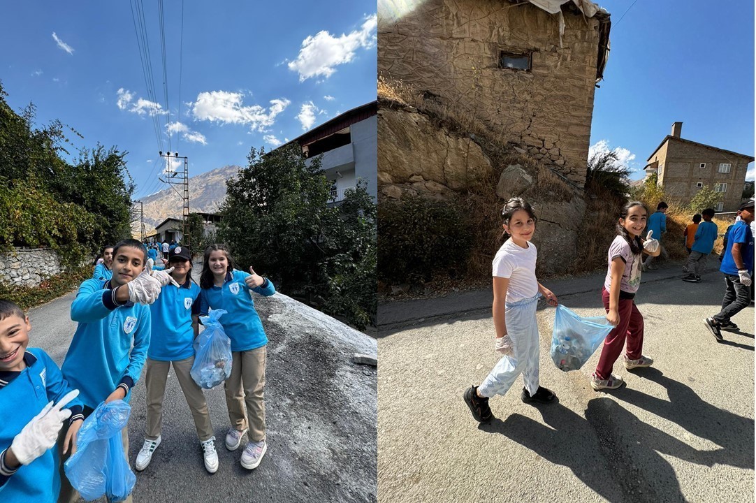 Hakkari’de “Temiz Okulum Temiz Mahallem” temizlik kampanyası
