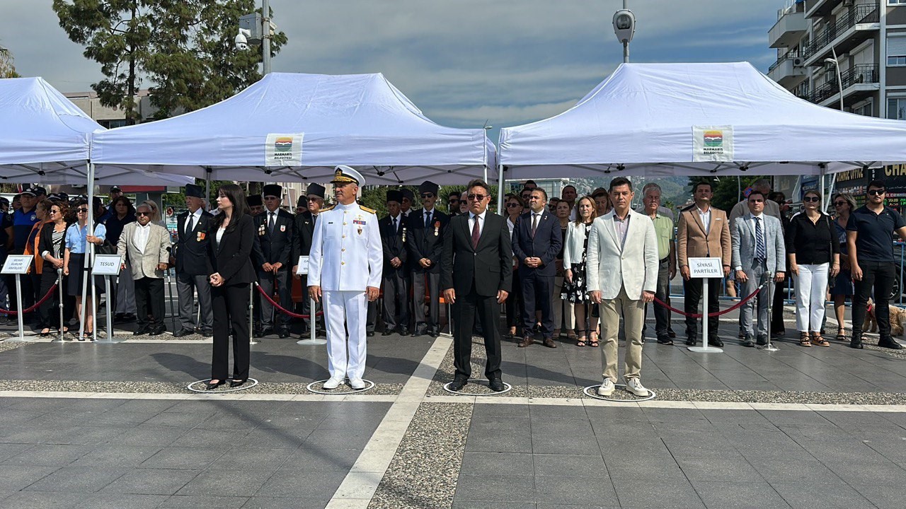 Marmaris’te 19 Eylül Gaziler Günü anma töreni ile başladı
