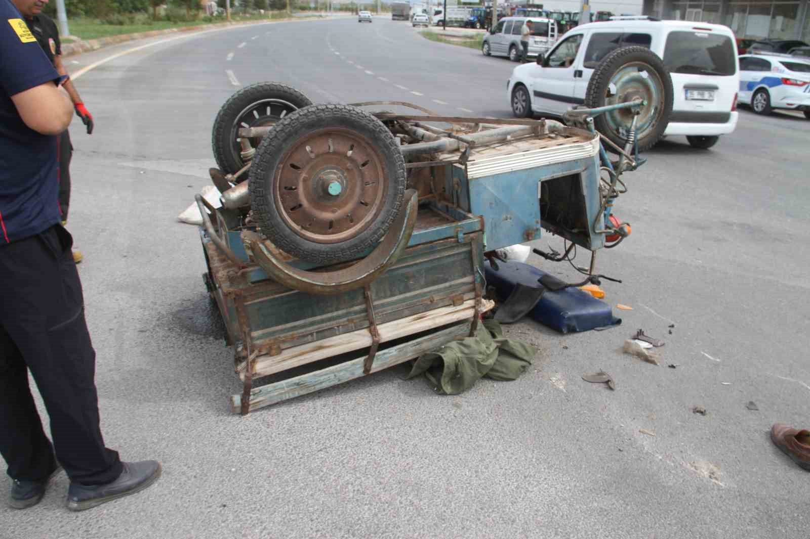 Devrilen üç tekerli motosikletin sürücüsü hayatını kaybetti
