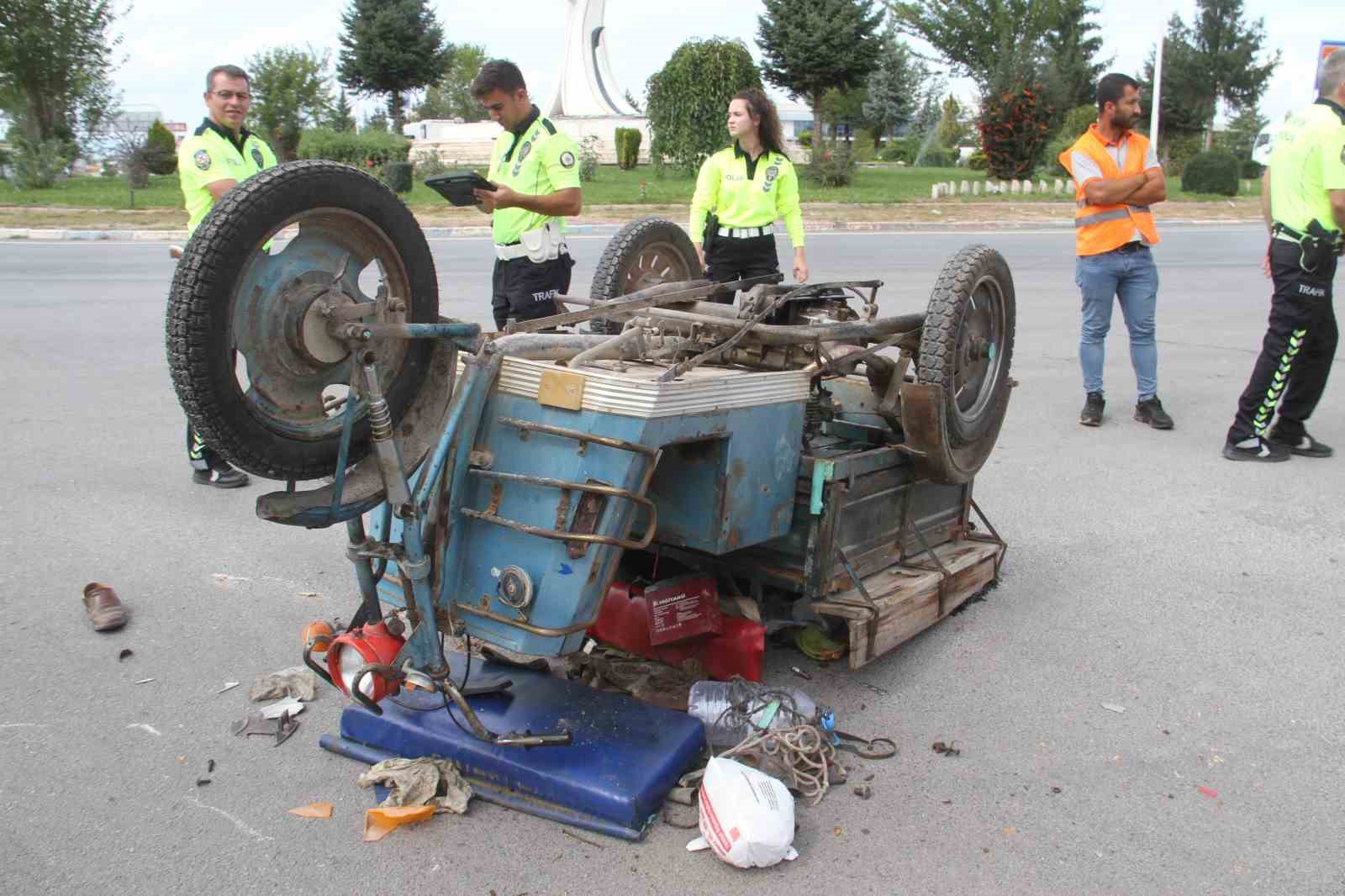 Devrilen üç tekerli motosikletin sürücüsü hayatını kaybetti
