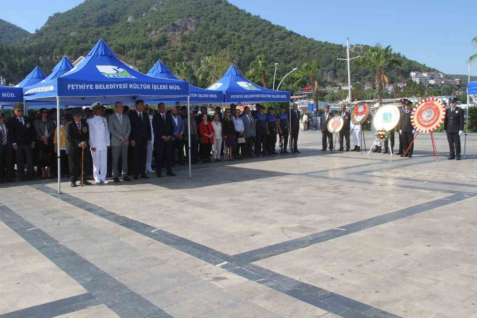 Gaziler Günü Fethiye’de törenle kutlandı
