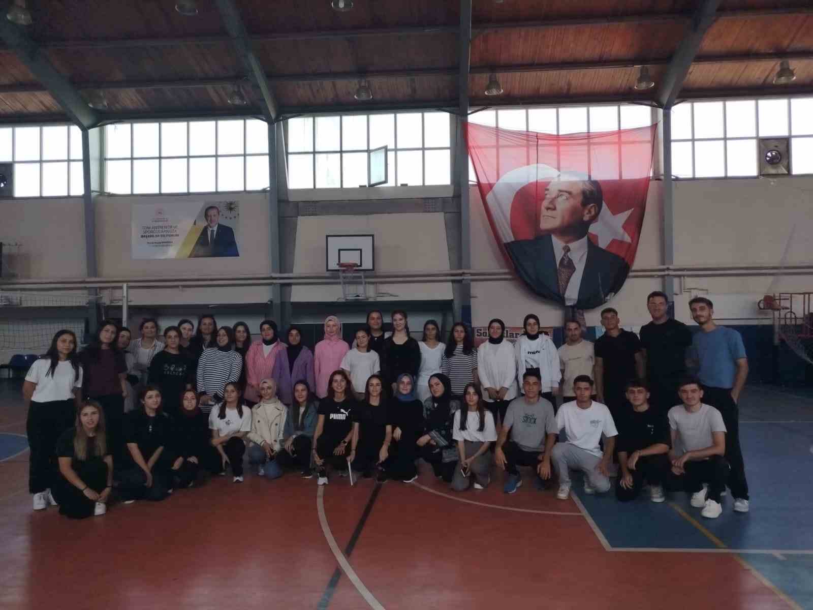 Gediz SHMYO’da sporda farkındalık dersi
