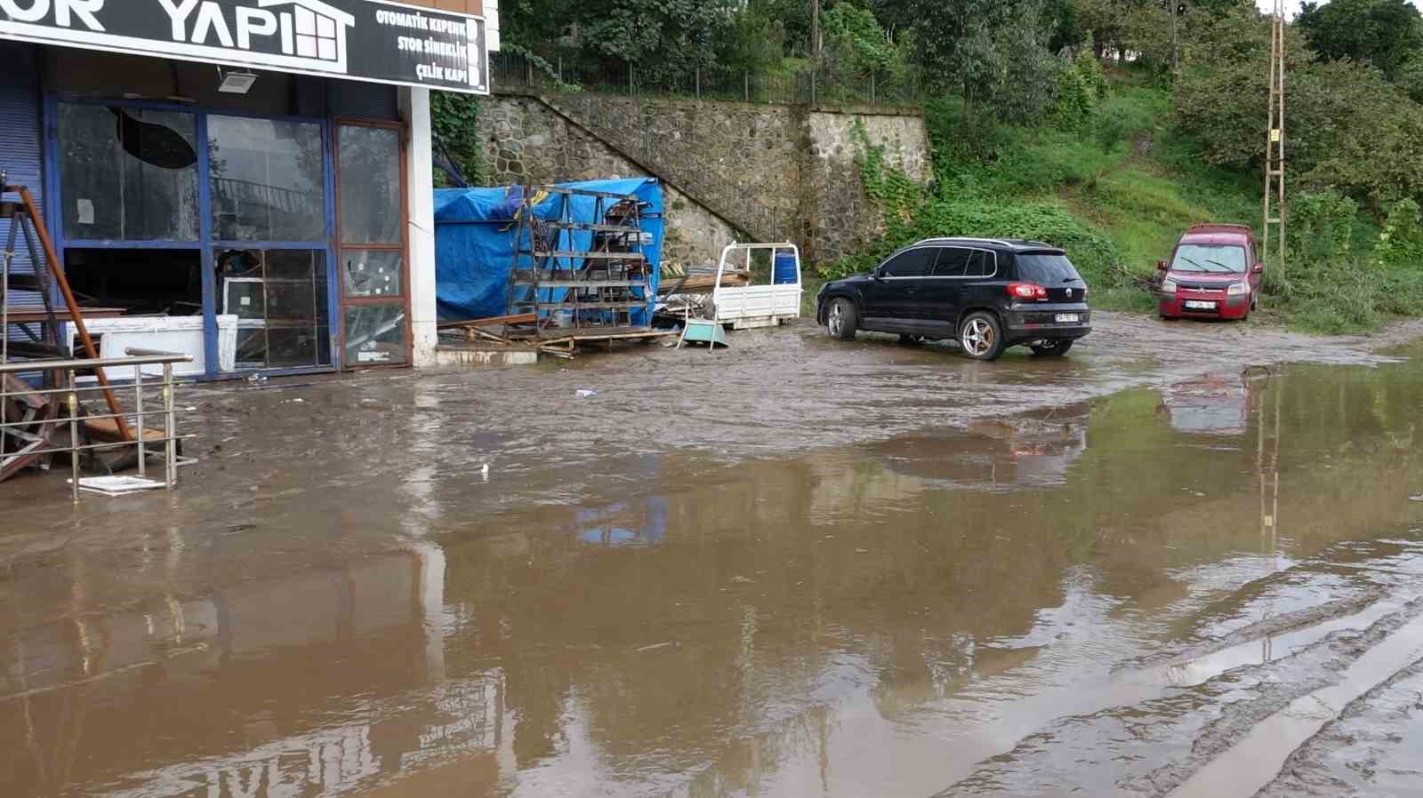 Sel suları çekildi, ilçe çamur deryasına döndü
