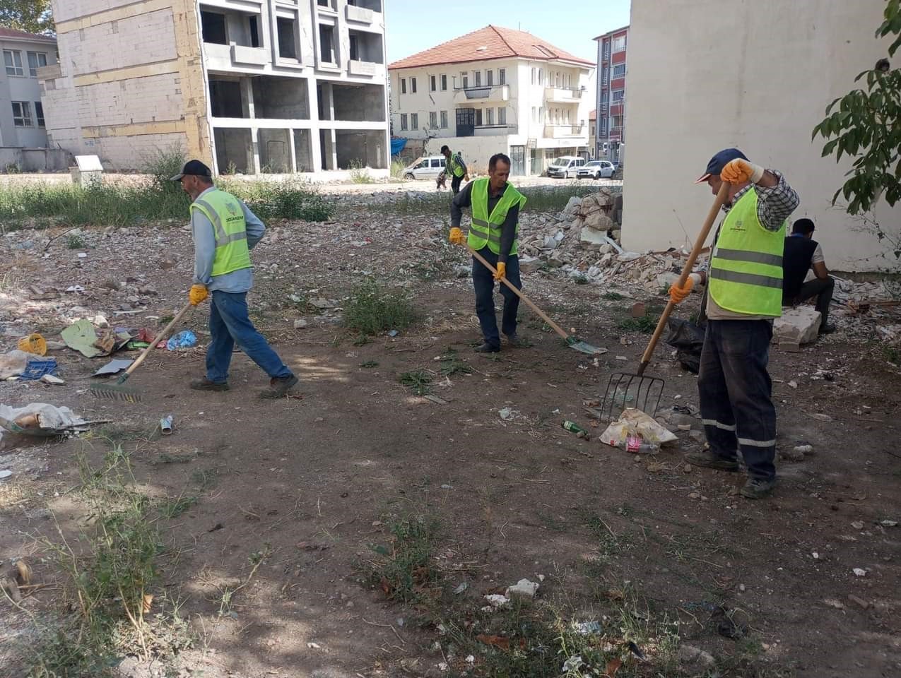 Doğanşehir’de altyapı çalışmaları devam ediyor
