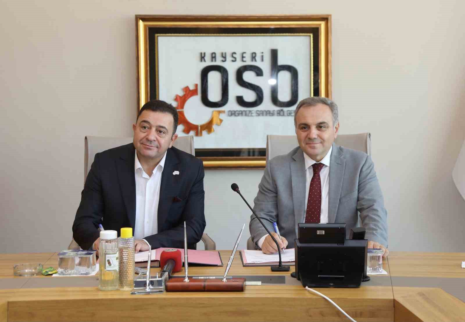 Kayseri OSB’den ERÜ’ye destek
