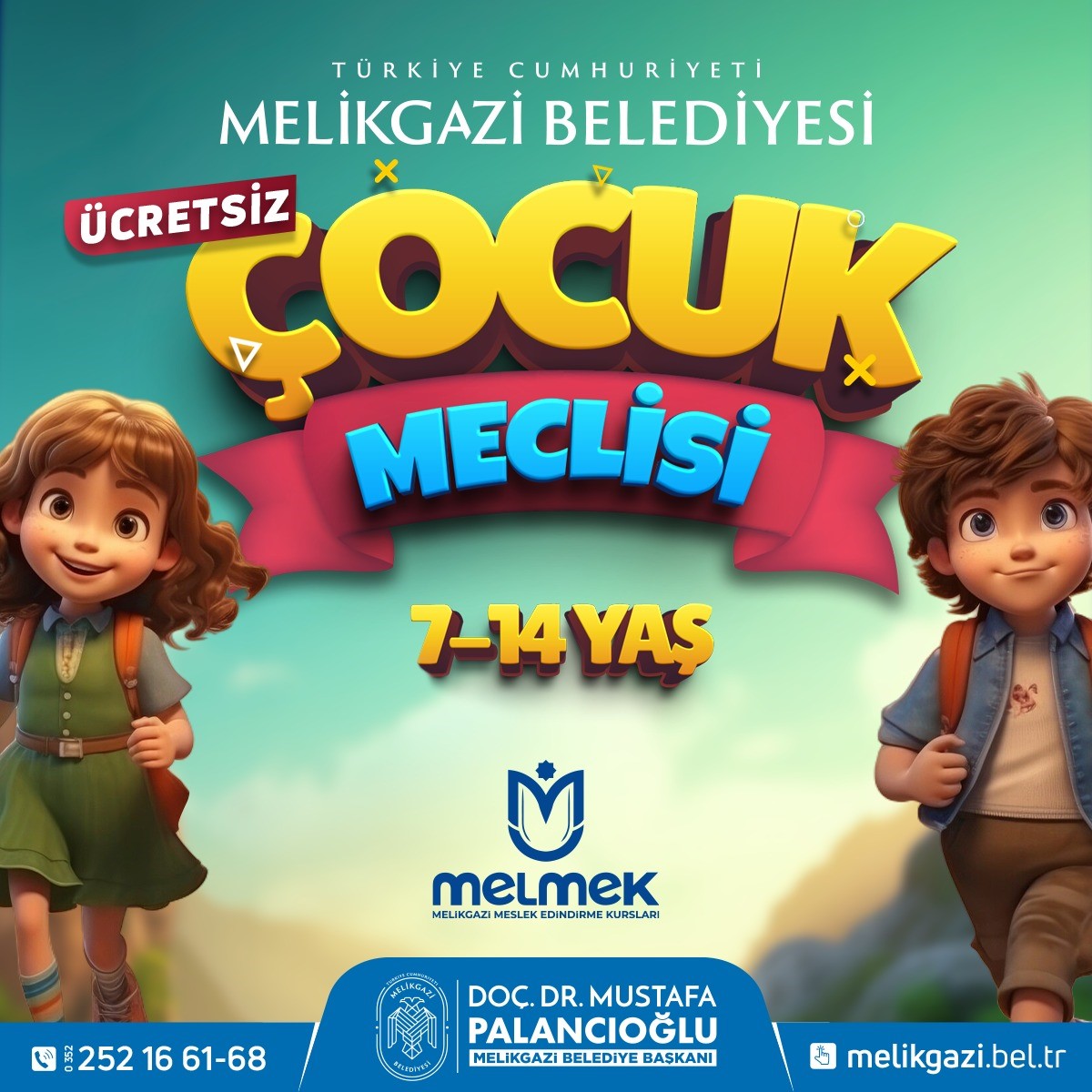 Melikgazi Belediyesi Çocuk Meclisi kurs kayıtları devam ediyor
