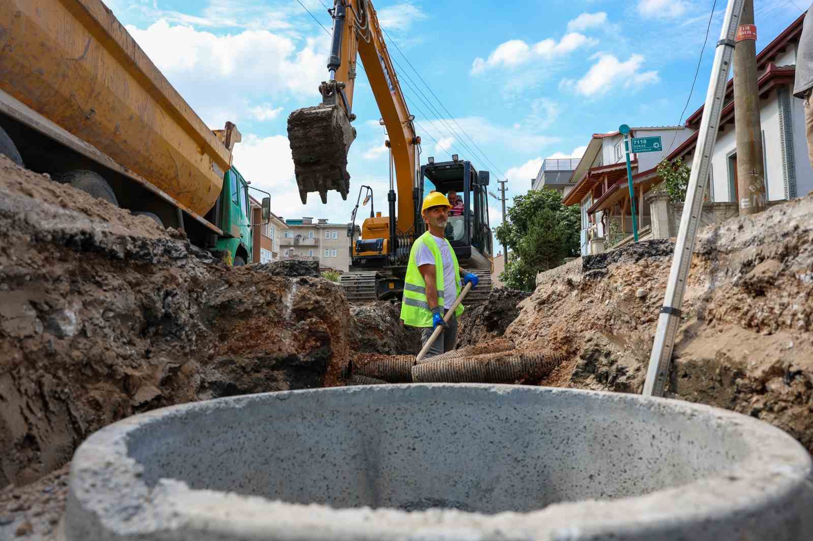 SASKİ o mahallenin altyapısını kışa hazırladı
