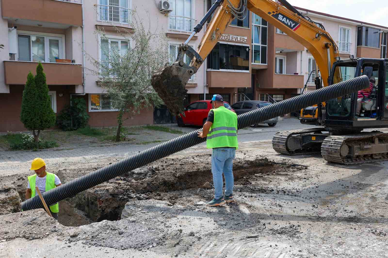 SASKİ o mahallenin altyapısını kışa hazırladı
