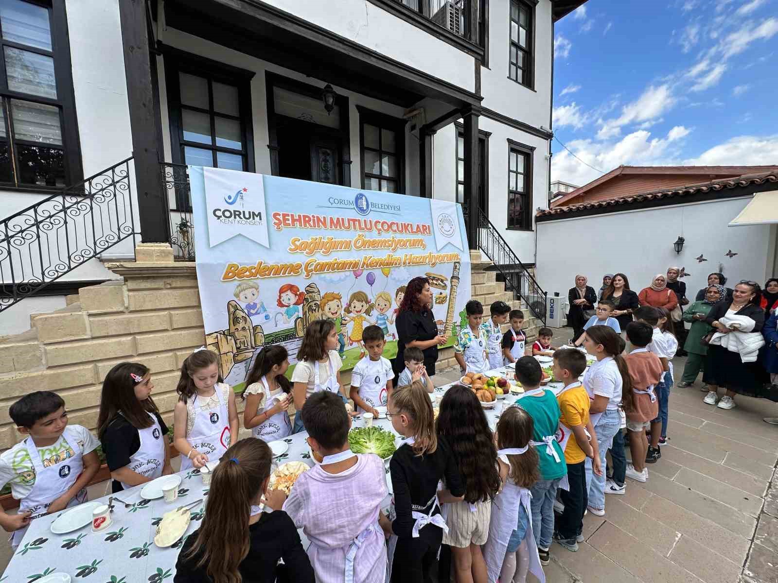 Beslenme çantalarını kendileri hazırladılar
