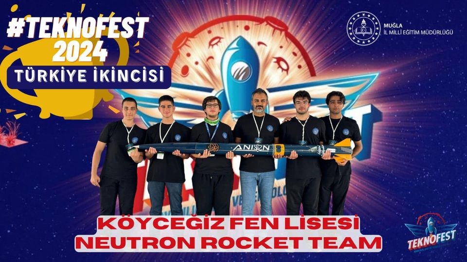 Köyceğiz Fen Lisesi Roket Takımı Türkiye ikincisi
