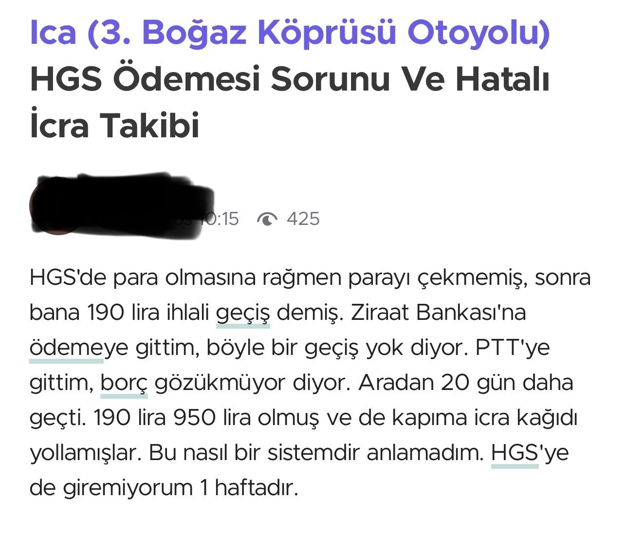 Kuzey Marmara Otoyolu’nda sapağı kaçırana 37 kilometre fazladan yol, 100 TL ek ücret
