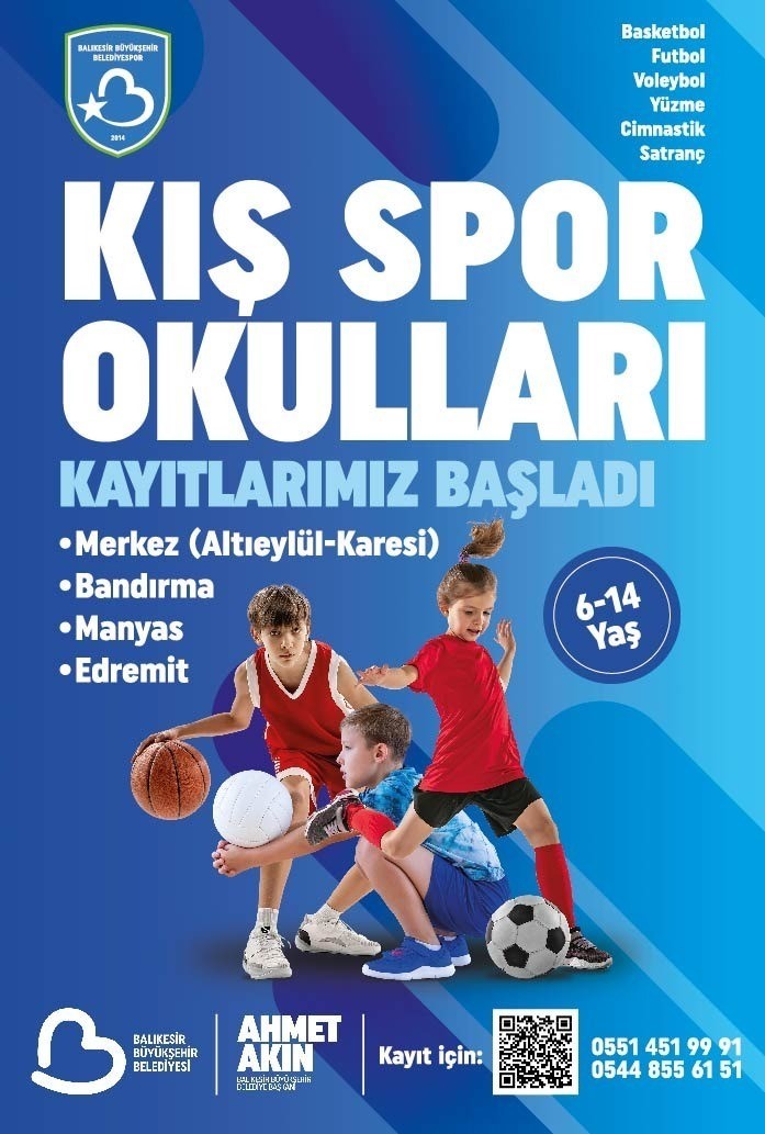 Balıkesir Büyükşehir’nin Kış Spor Okulları’na kayıtlar başladı
