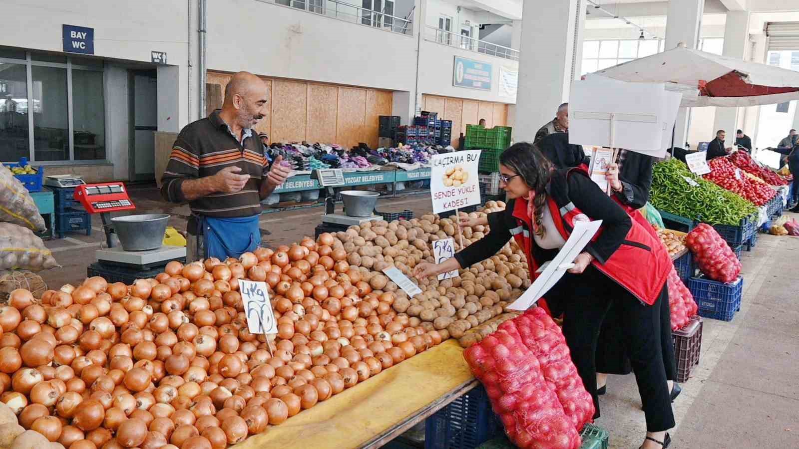 Yozgat’ta Halk Pazarı’nda farkındalık çalışması
