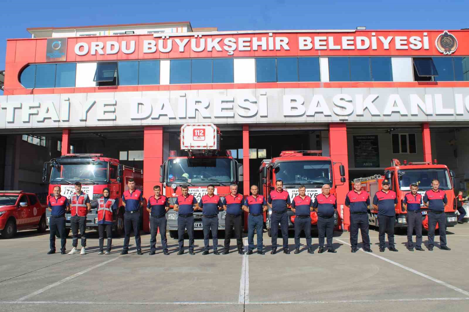 Ordu’da İtfaiye Haftası korteji
