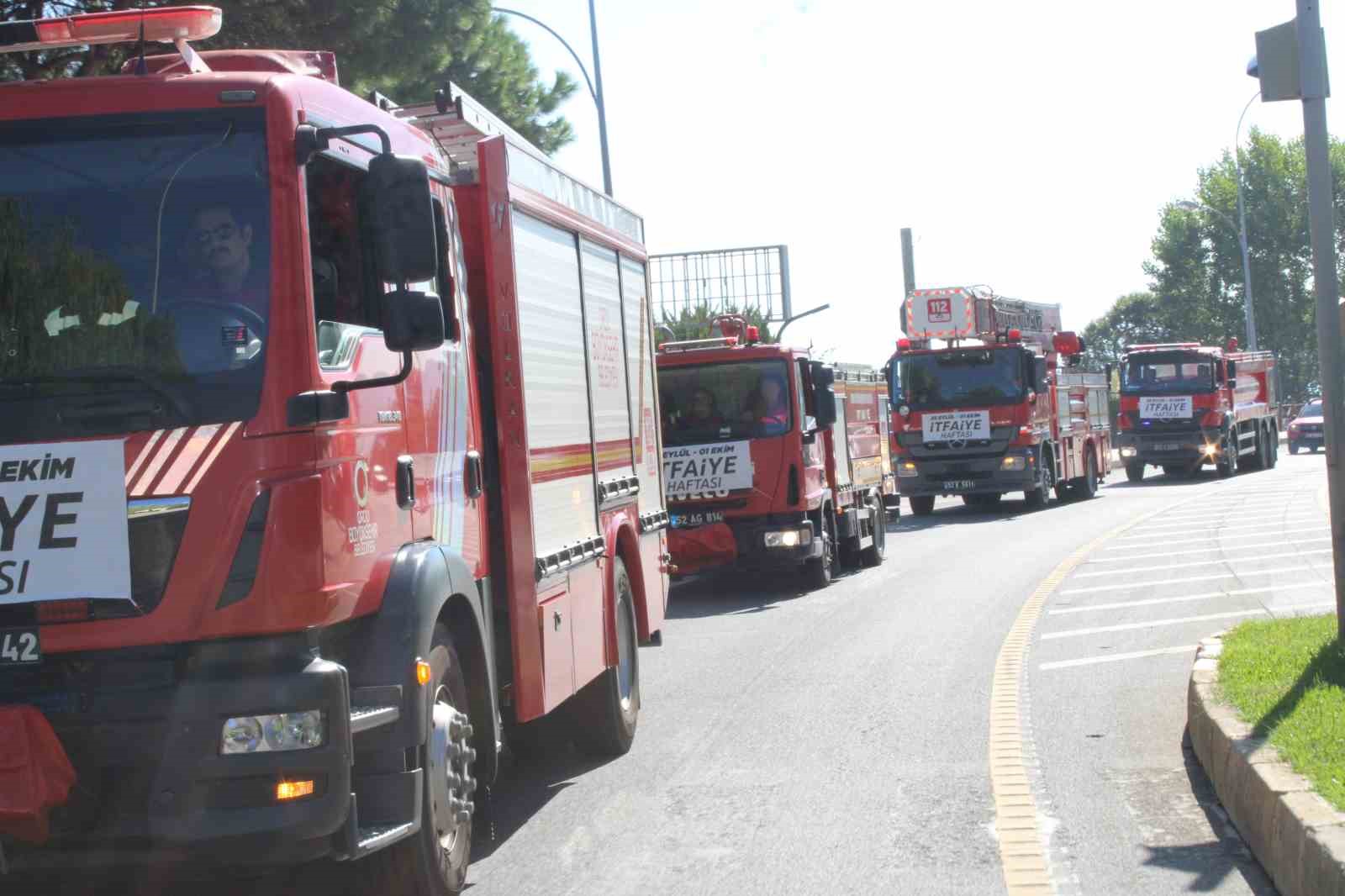 Ordu’da İtfaiye Haftası korteji
