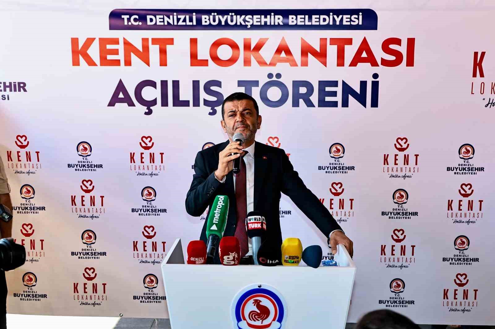 Denizli’de halkın sofrası törenle hizmete açıldı
