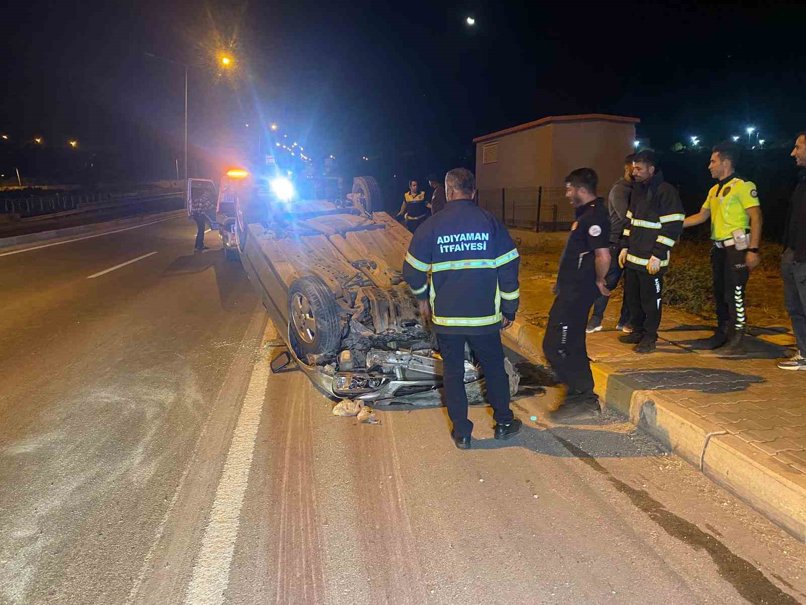 Takla atan otomobil yaklaşık 50 metre sürüklendi: 1 yaralı
