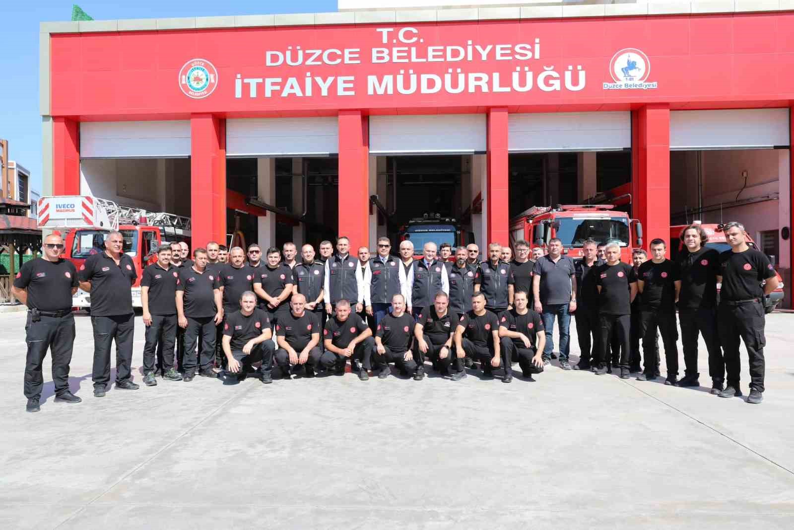 Düzce İtfaiyesi Türkiye’ye örnek olabilecek bir teşkilat
