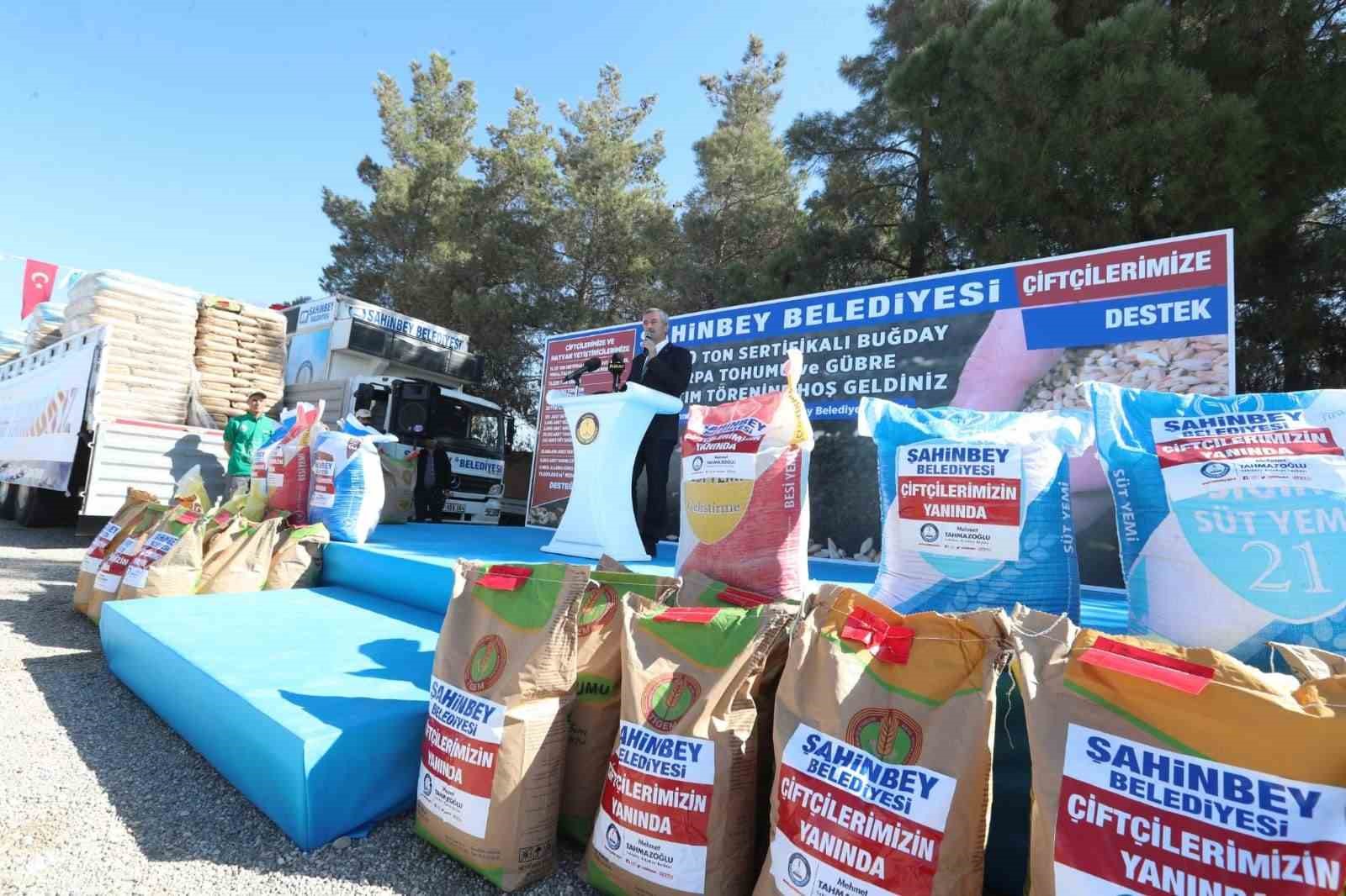 Şahinbey Belediyesi çiftçilere 1 milyarlık destek
