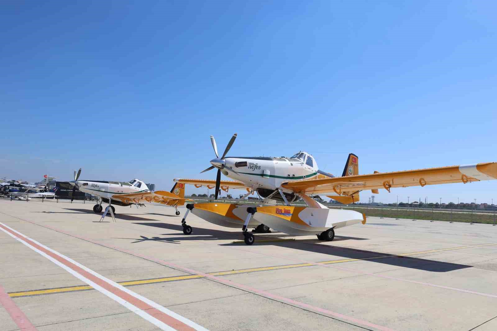 Orman Genel Müdürlüğü’nün hava ve kara araçları İstanbul AirShow’da sergilendi
