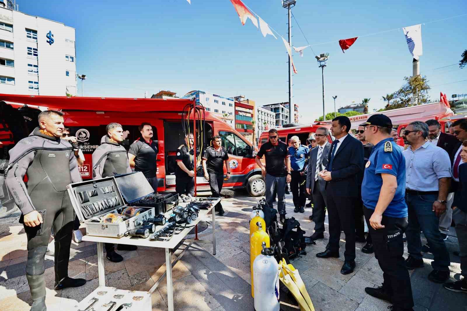 Denizli İtfaiyesinden, İtfaiye Teşkilatının 310. yaşında gövde gösterisi
