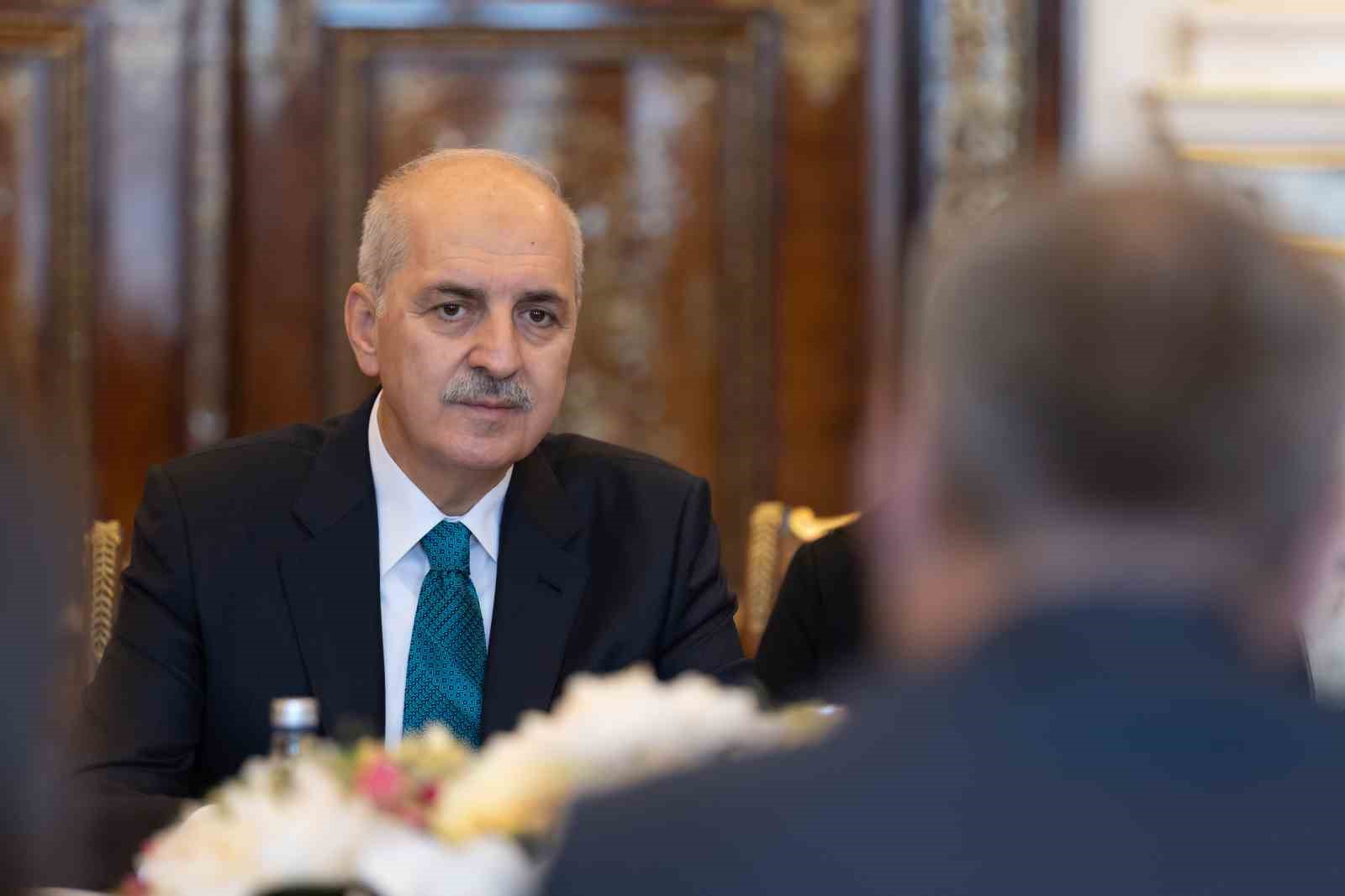 TBMM Başkanı Kurtulmuş, St. Petersburg Yasama Meclisi Başkanı Belskiy ile görüştü
