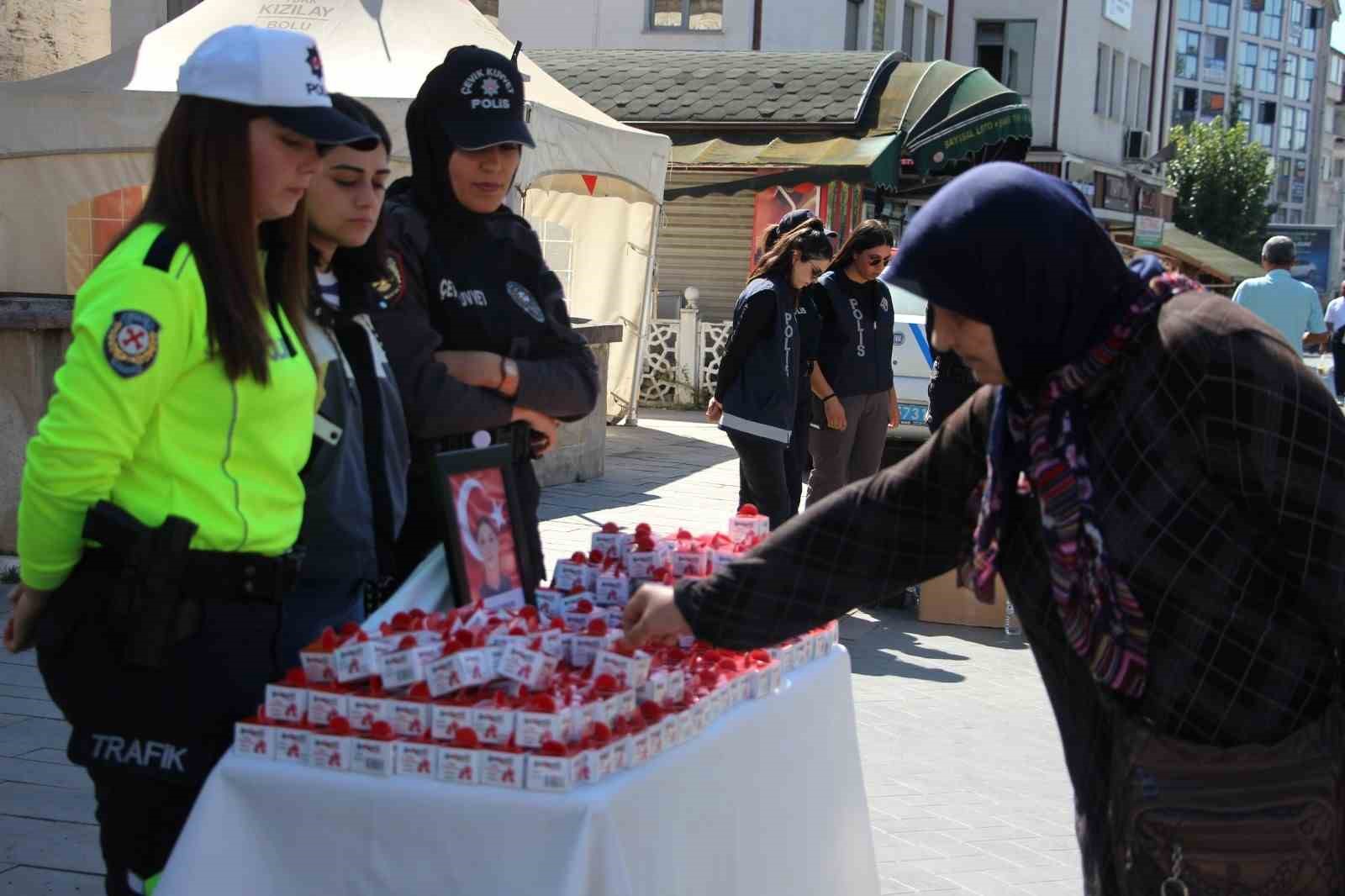 Bolu polisi, şehit meslektaşları Şeyda Yılmaz’ı unutmadı
