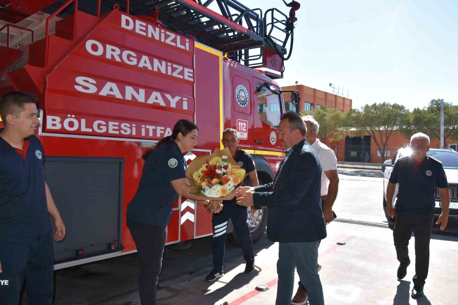 Denizli OSB Yönetiminden OSB İtfaiye Müdürlüğüne tebrik ziyareti
