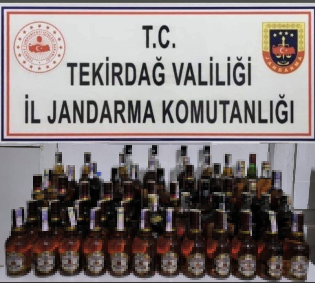 Kaçak alkole jandarma darbesi
