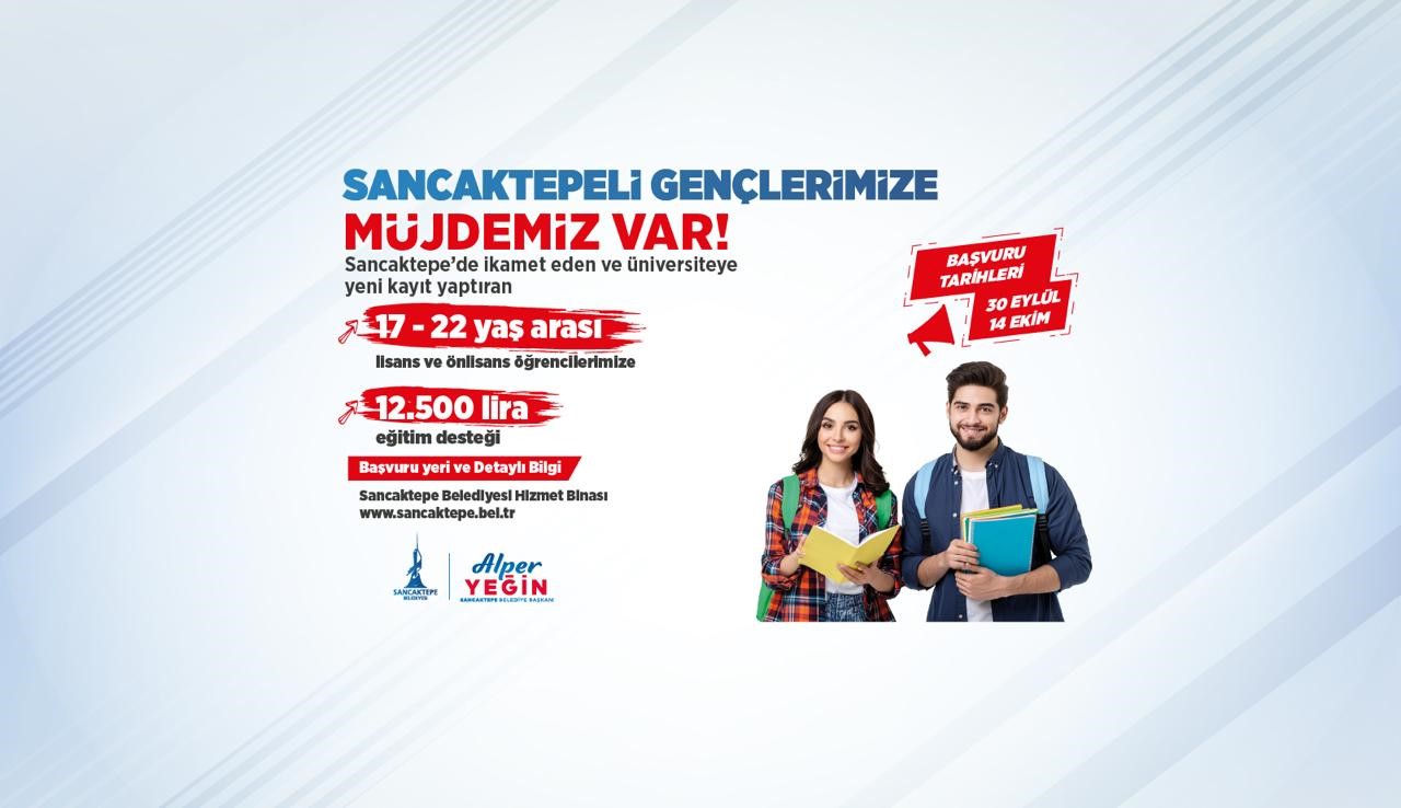 Sancaktepe Belediyesi’nden üniversiteyi kazanan öğrencilere eğitim desteği
