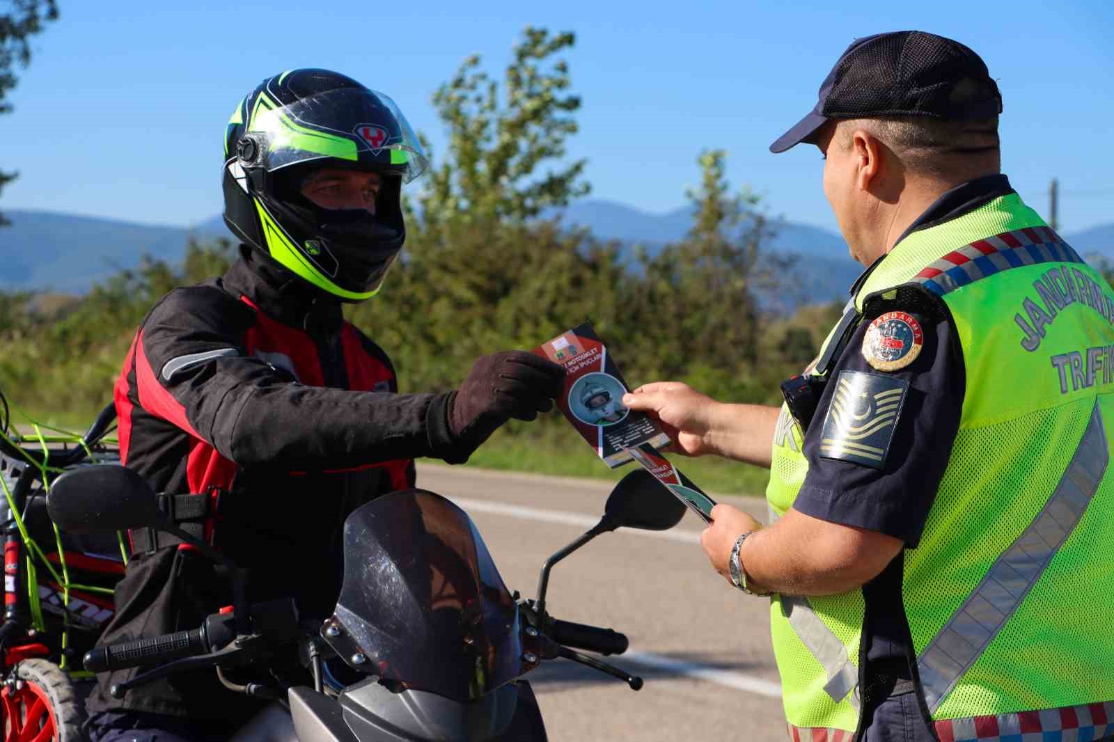 Motosiklet sürücüleri bilgilendirildi
