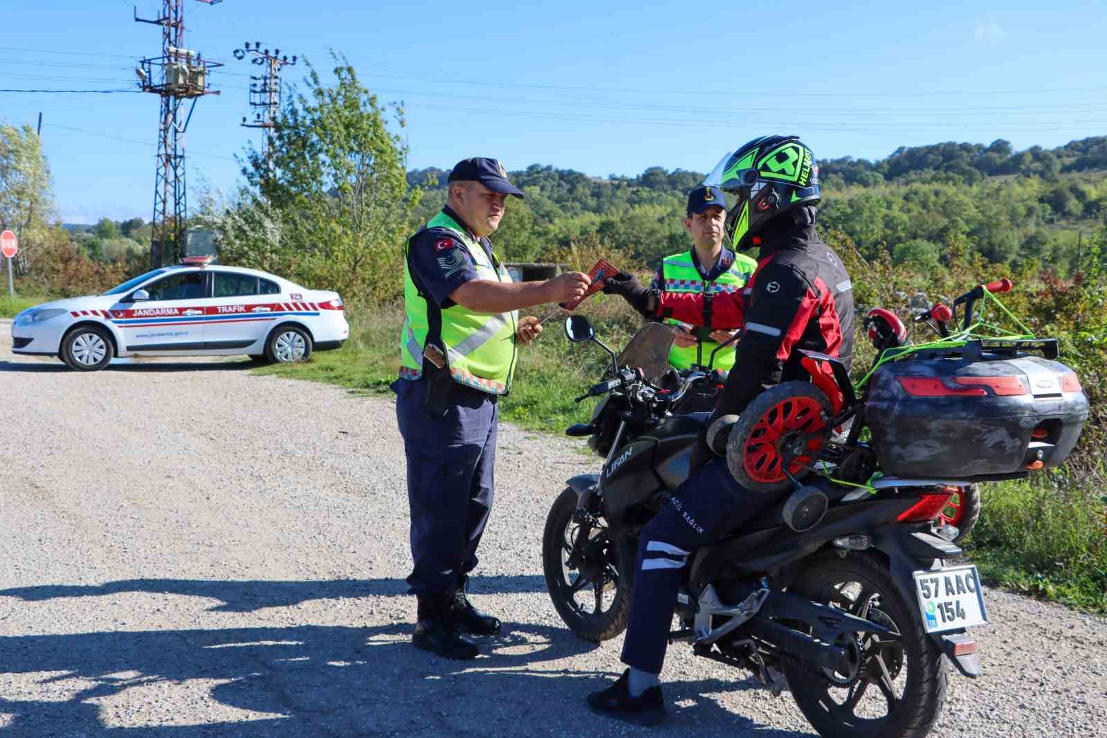 Motosiklet sürücüleri bilgilendirildi
