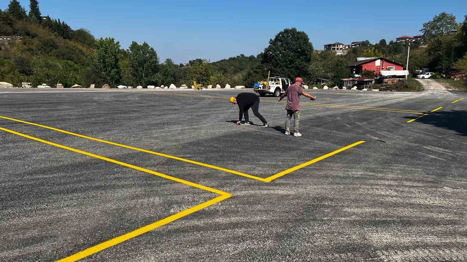 Yuvacık Kültür Merkezi otoparkı hizmete hazır
