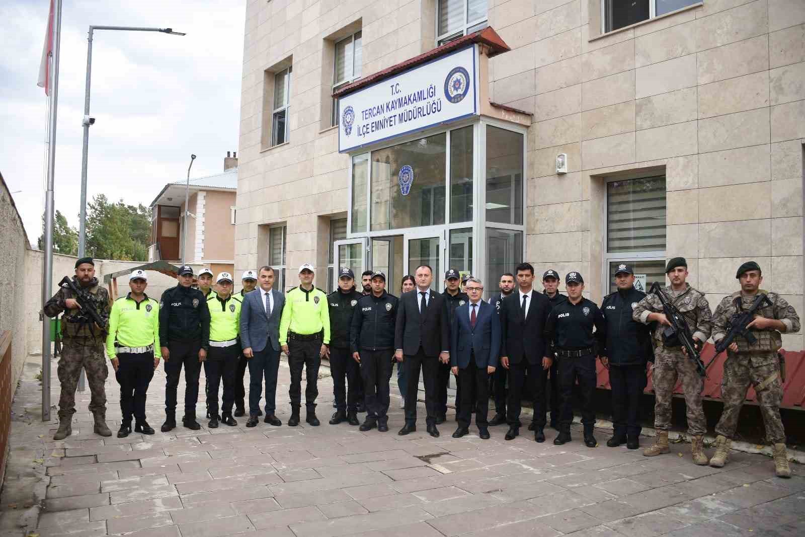 Emniyet Müdürü Baybaba, Tercan İlçe Emniyet Müdürlüğünü denetledi
