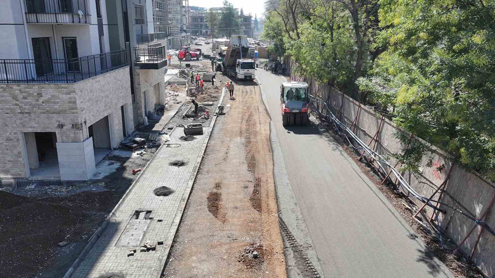 Kahramanmaraş’ta kentsel tasarım alanlarında ulaşım çalışması
