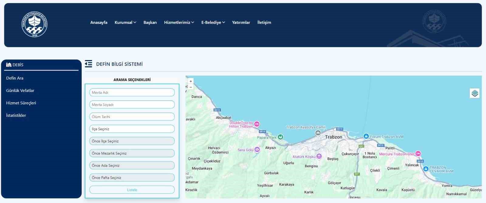 Trabzon’da ’Bir tıkla’ mezar ziyareti artık mümkün
