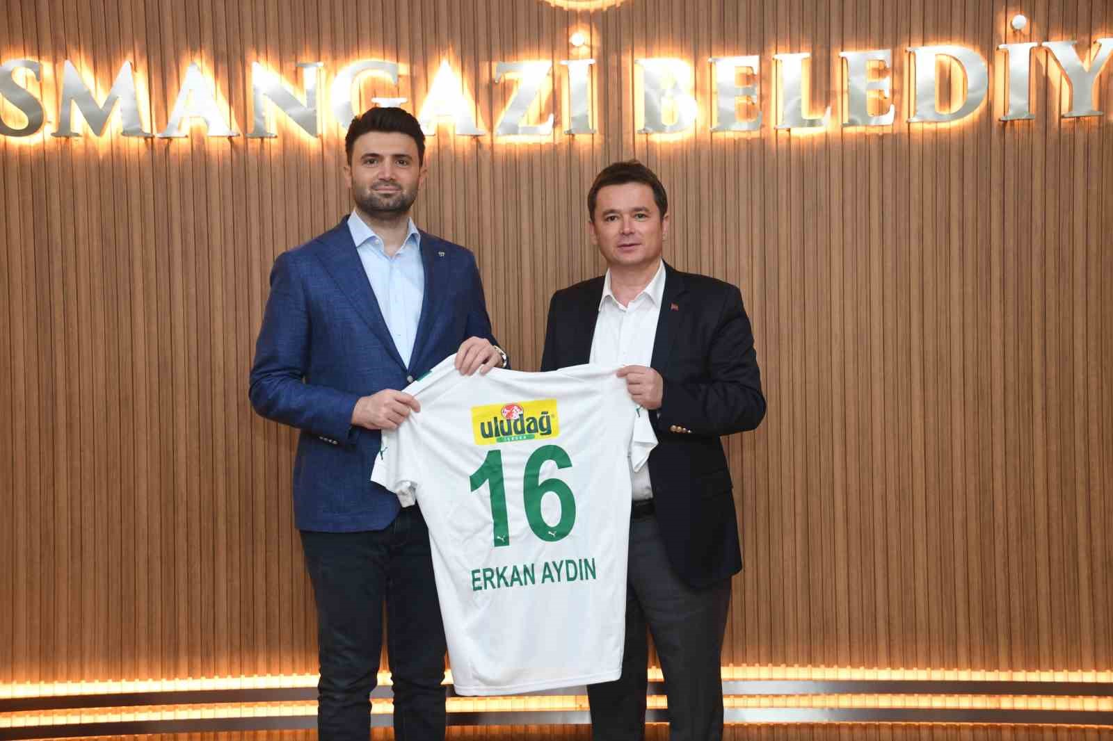 Bursaspor Yönetiminden Başkan Aydın’a ziyaret
