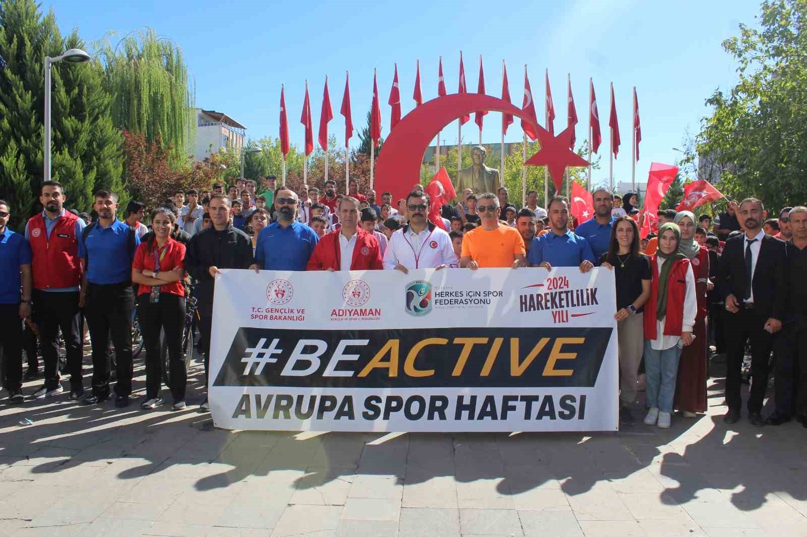 Kahta’da Avrupa Spor Haftası kapsamında bisiklet etkinliği düzenlendi
