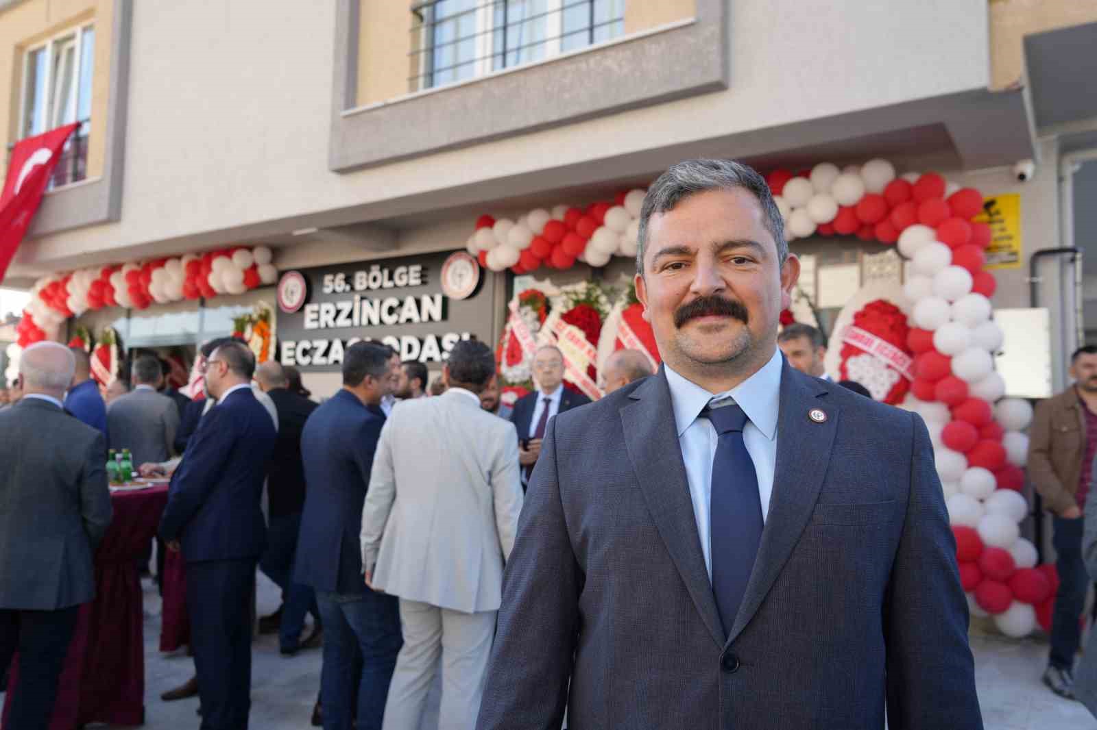 56. Bölge Erzincan Eczacı Odası yeni hizmet binası açılış töreni gerçekleştirildi
