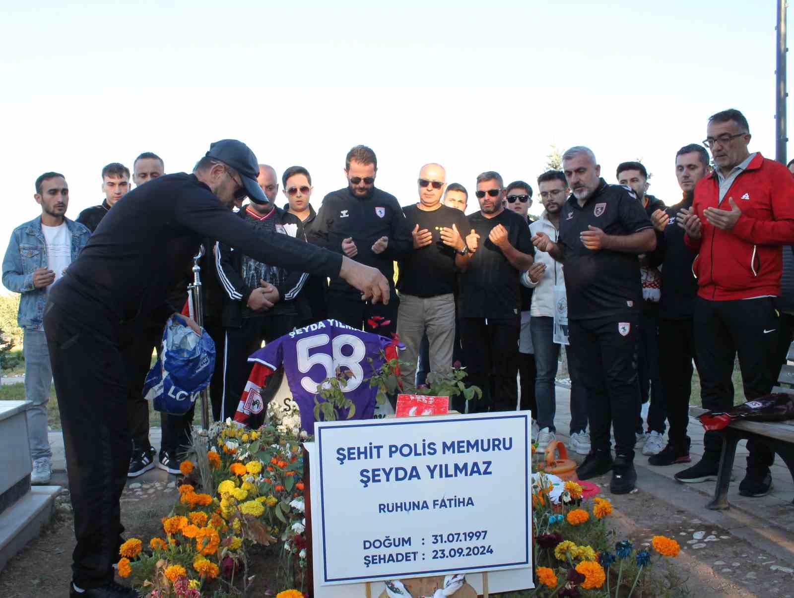 Samsunspor taraftarı şehit polis Şeyda Yılmaz’ı unutmadı
